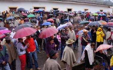 Los chitaguenses acordaron reunirse en el parque cuando suene la alarma comunitaria para emergencias. Hoy, la Defensa Civil monitoreará las quebradas El Arpero y La Viuda. En la zona hay 180 familias afectadas. Cortesía