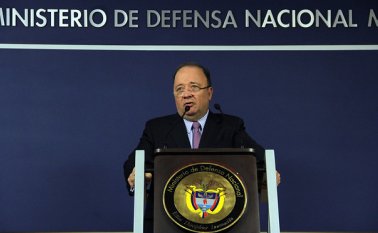Rueda de prensa con el Ministro de la Defensa, Luis Carlos Villegas. Colprensa