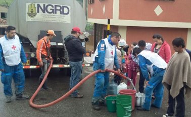 La principal crisis es la escasez de agua que, aunque ha sido mitigada, perjudica a más de 500 familias de la zona afectada por las lluvias. Cortesía