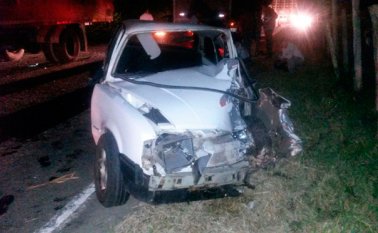 La víctima conducía un carro marca Chevette, color blanco. Cortesía