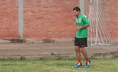 Elkin Calle en el estadio General Santander durante las pruebas. Fredy Figueroa
