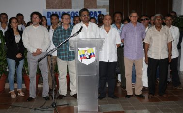 Delegación de las Farc en La Habana, Cuba. AFP