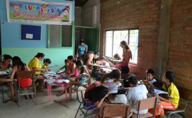 La ludoteca y biblioteca se llama Renacer del Progreso. Rodrigo Sandoval