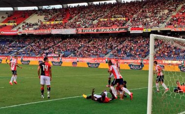Junior derrotó al Cúcuta Deportivo en la primera fecha de la Liga Águila II. Tomada de Twiiter (@JuniorClubSA)