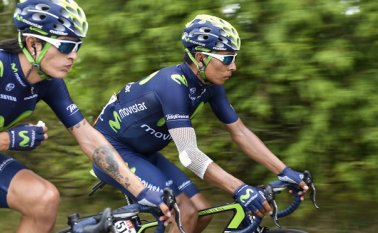 Nairo Quintana entró al top 10 de la clasificación. Foto AFP