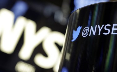 Las acciones de Twitter aumentaron levemente. AP