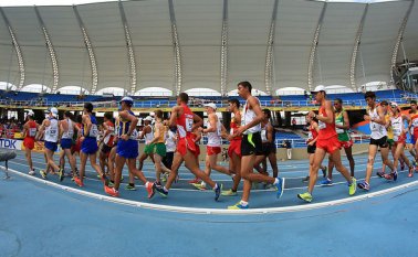 Mundial de atletismo de menores Cali 2015 en el estadio Pascual Guerrero. Colprensa