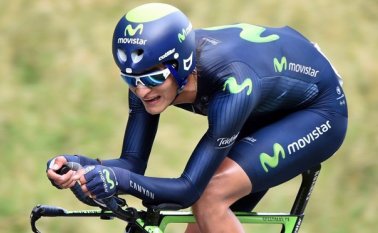 Winner Anacona, corredor colombiano del Movistar Archivo