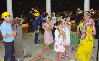 Las escuelas de formación artísticas de Pamplona mostraron al público los logros de los últimos meses. Roberto Ospino