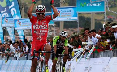 Wílmer Rodríguez, ganador de la etapa 2 de la Vuelta a Colombia. El Colombiano