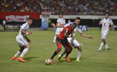 El Cúcuta Deportivo en su último partido, el pasado viernes, frente a Millonarios. Archivo