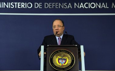 Rueda de prensa con el ministro de la Defensa, Luis Carlos Villegas. Colprensa