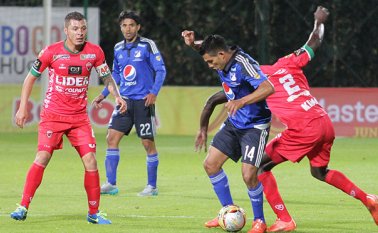 Millonarios ganó el primer partido del campeonato finalización al imponerse 3-2 a Patriotas. Colprensa