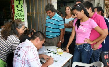 En varios municipios del departamento el número de inscritos para las elecciones del 25 de octubre ha aumentado de manera considerable, en comparación con el mismo proceso de hace cuatro años. Archivo