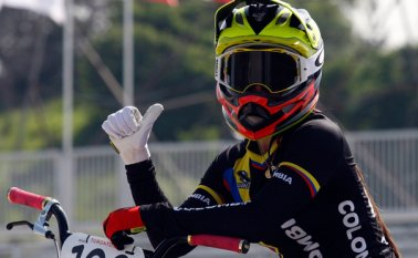 Mariana Pajón lidera la rama femenina con un total de 380 puntos, igualando a la cabeza con la australiana Caroline Buchanan. Colprensa