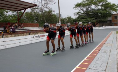 En un alto porcentaje está de finida la selección Norte de patinaje que intervendrá en los próximos XX Juegos Nacionales 2015. Mario Caicedo