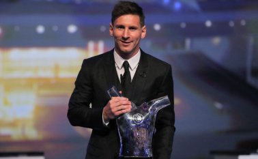 Lionel Messi, mejor jugador de la UEFA AFP
