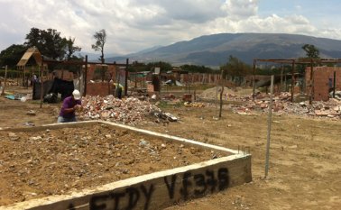 Así luce el barrio Ezequiel Zamora, en San Antonio del Táchira, luego de que decenas de familias colombianas se fueran. Las casas fueron derribadas. Jennifer Rincón