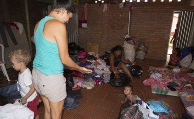 Unas 700 personas se han censado en los albergues de Villa del Rosario para recibir ayudas. Juan Pablo Cohen