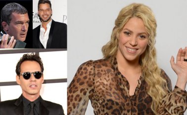 Antonio Banderas, Ricky Martin, Marc Anthony y Shakira. Internet y AP