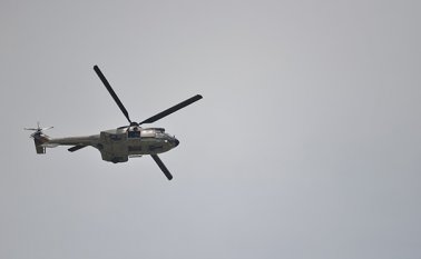 Este es el helicóptero que ingresó al espacio aéreo colombiano con el Jorge Arreaza y José Vielma Mora. Juan Pablo Bayona