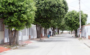 Así permanecen las calles de El Nuevo Escobal, un barrio fronterizo, que no ha sido golpeado por la crisis humanitaria por el cierre de la frontera. La Opinión