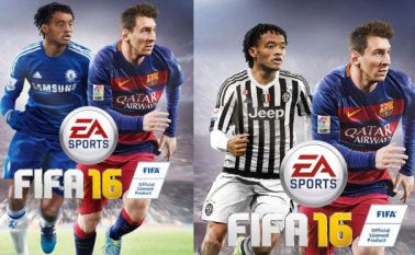 Así cambió la portada del videojuego Fifa 16. Tomada de Internet