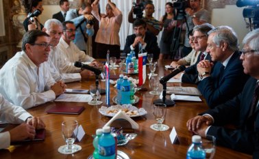 El canciller Heraldo Muñoz se encuentra en visita oficial en La Habana (Cuba). AFP