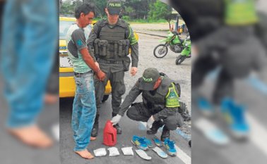 Efrén Gélvez Rojas recibió medida de aseguramiento por tráfico, fabricación o porte de estupefacientes. Policía Nacional