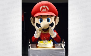 La celebración de super mario fue con ponqué incluido. AFP