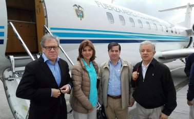 La canciller y el ministro del Interior. Colprensa