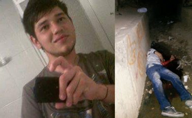 Jesús Alberto Solano Jaimes cayó muerto en una callejuela de la calle 7 entre avenidas 16 y 17 de San Miguel. Cortesía y Cristian Herrera