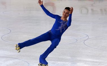 Brayan Carreño en el Mundial de Patinaje Artístico. Colprensa
