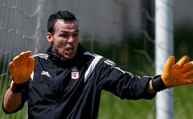 Alexis Viera, portero uruguayo herido en un atraco en Cali. Archivo