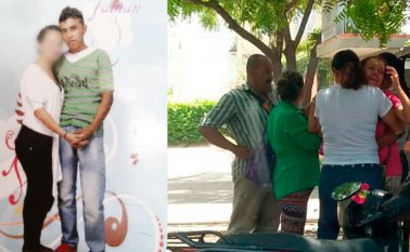 Los familiares protagonizaron escenas de dolor mientras esperaban el cadáver de Yeimy. Cortesía