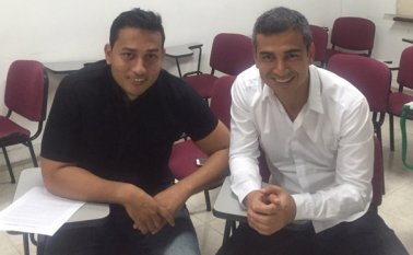 Edwin Alfredo Gónzalez Rangel renunció a su aspiración por el liberalismo al Concejo de Los Patios y se fue con Diego González, aspirante a la Alcaldía. Cortesía