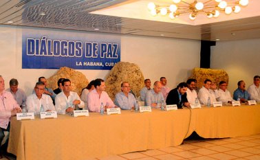 Foto archivo de los diálogos en La Habana. Colprensa