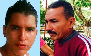 Wilder Alfredo Vásquez (izquierda) desapareció el 11 de junio de 2014. Su padre Luis Vásquez clama la ayuda de las autoridades. Diario La Nación