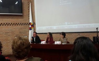 El director de la Biblioteca Pública Julio Pérez Ferrero, Julio García Herreros, habló sobre el trabajo de edición y producción de libros digitales de Norte de Santander. Cortesía