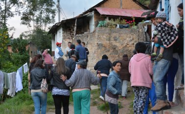 En el barrio Chíchara se hará parte del simulacro de sismo. Roberto Ospino