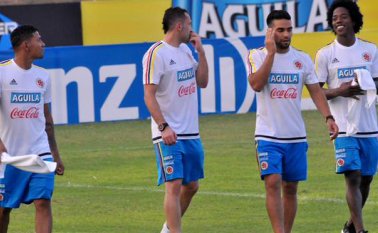 Los jugadores de la Selección Colombia tuvieron su primera práctica este lunes en Barranquilla. Federación Colombiana de Fútbol