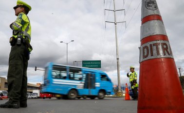 Policía de Tránsito. Colprensa