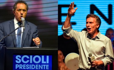 El electorado de Sergio Massa, peronista disidente que quedó tercero, con 21,27%, decidirá el presidente. AFP