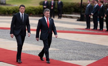 El Primer Ministro de Italia Matteo Renzi visita a Colombia. Colprensa