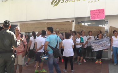 La protesta empezó a las 6 de la mañana. Najivy Benitez Monsalve