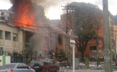 Una explosión se registró en una fábrica de químicos en Bogotá. Colprensa