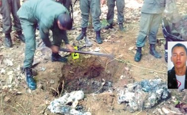 Los restos de Iván Medina Parra fueron encontrados en una fosa en el sector La Mulata (Ureña- Venezuela) Lanacion.com