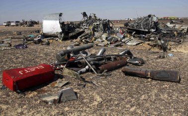 El avíón se desplazaba por el Sinaí egipcio. AP