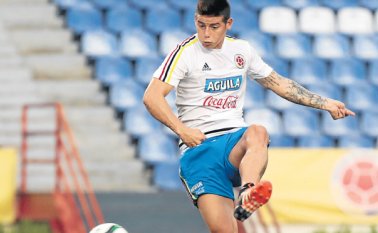 James Rodríguez, jugador de la Selección Colombia. Archivo
