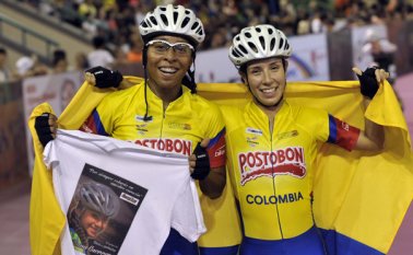 Daniela Lindarte ganó ayer la medalla de bronce en la prueba de fondo de 15.000 metros eliminación. El oro en esta prueba fue para la también colombiana Luz Karime Garzón. Luis Ramírez